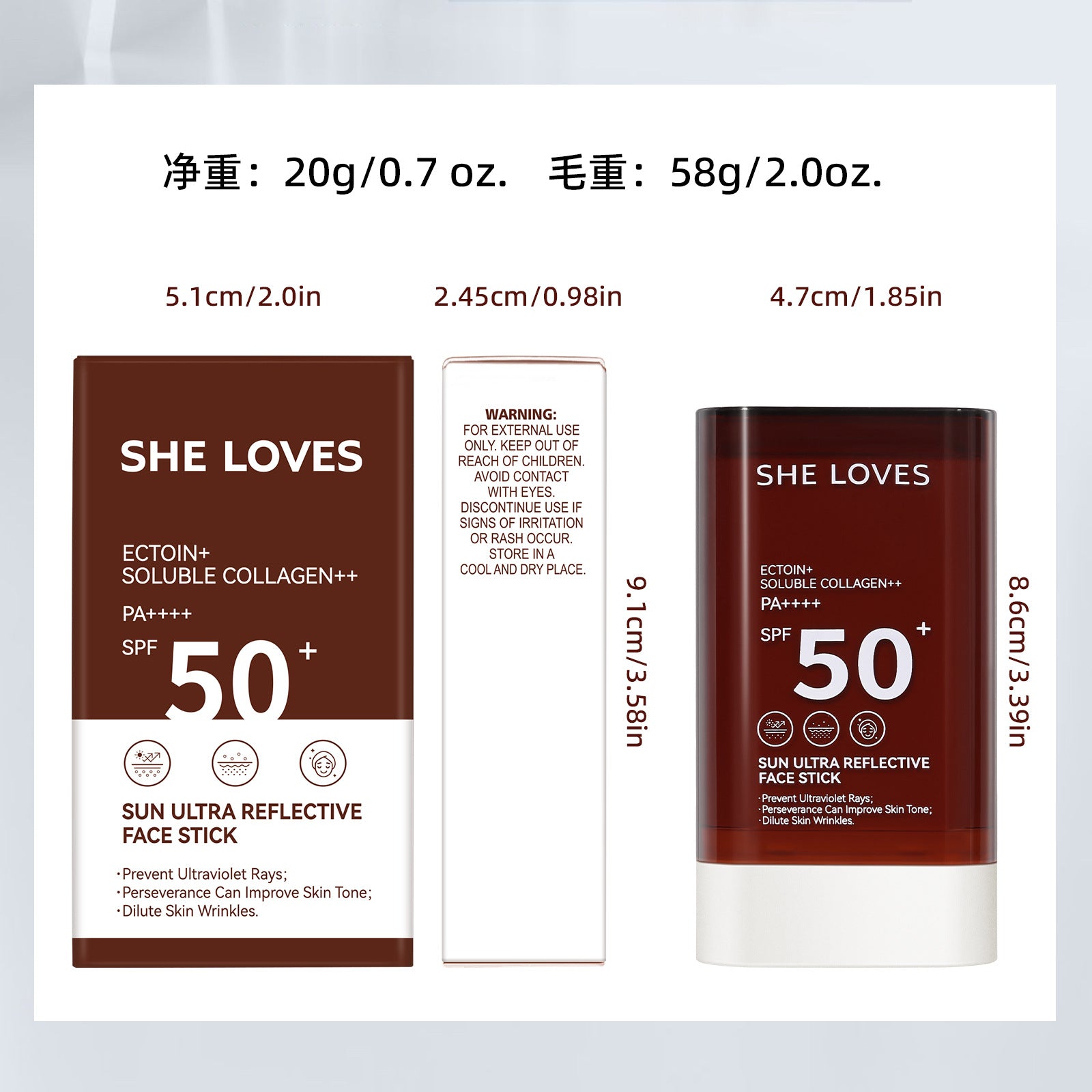 sheloves Anti-UV Foundation Stick Natural Long-lasting Concealer Non-removing Makeup Non-stuck Powder Foundation Cream