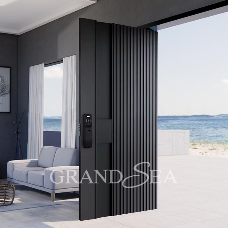 New Design and Hot Sale Custom Made Modern Wooden Pivot Entry Luxurious Doors With Factory Price