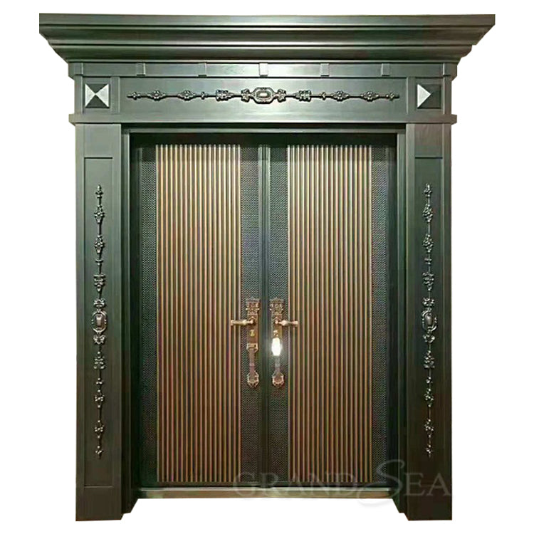 Luxury Design Interior Hotel square Shower Glass Aluminum Door