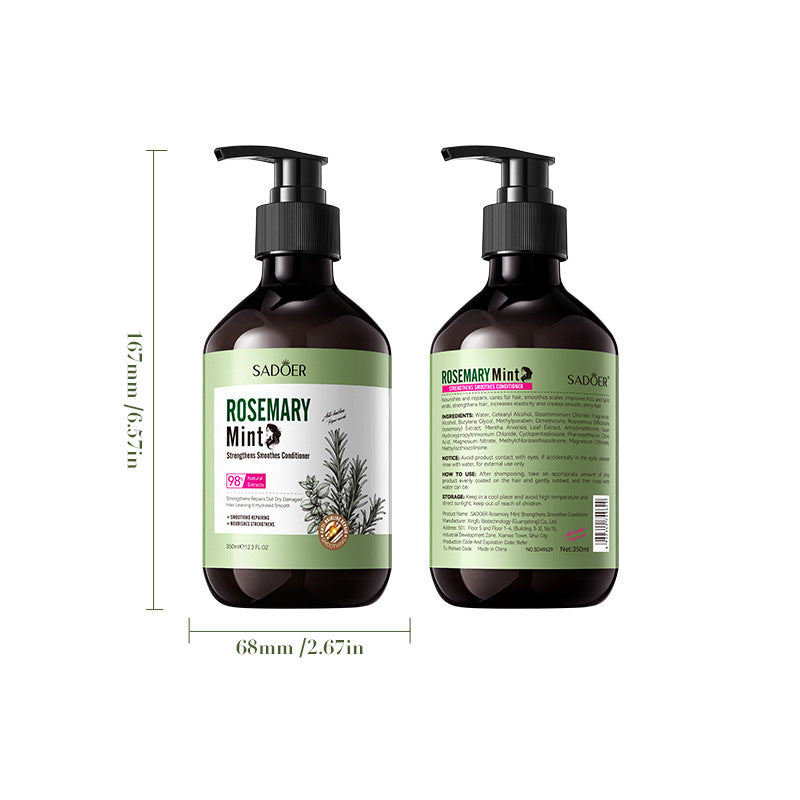 Peppermint Rosemary Essential Oil SADOER Strong and Smooth Conditioner Cross-Border Wholesale