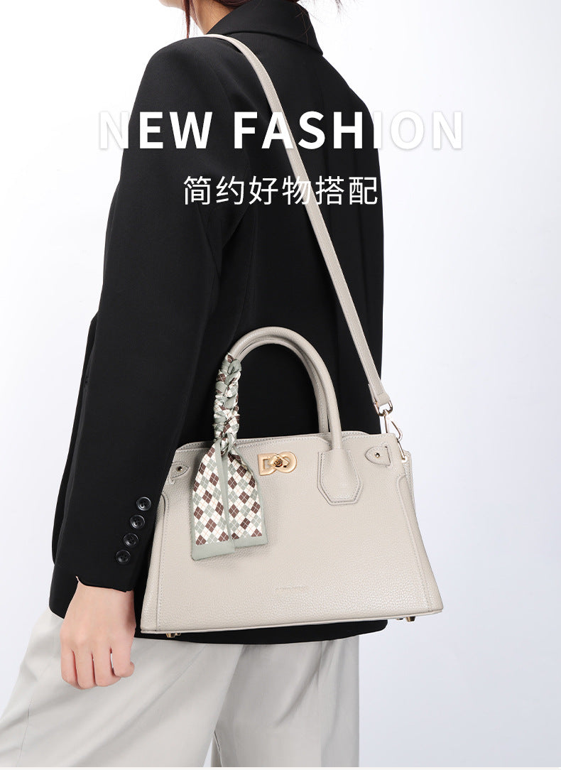 Elegant Handbag for Women Mother's Day Gift Birthday Light Luxury Versatile New Trendy Middle-aged Ladies Mom Bag Commuting