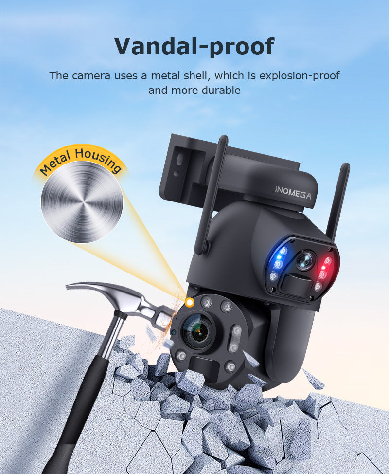 4G Solar Camera Smart HD Laser Night Vision Dual Lens36Optical Zoom Surveillance Intelligent Monitoring