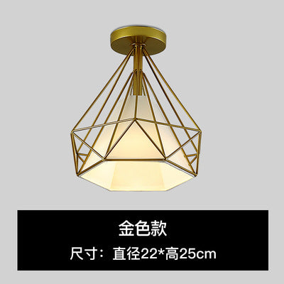 Aisle Light Entryway Hallway Light Iron Art Stair Light Cloakroom led Ceiling lamp balcony lamp Zhongshan lighting fixtures