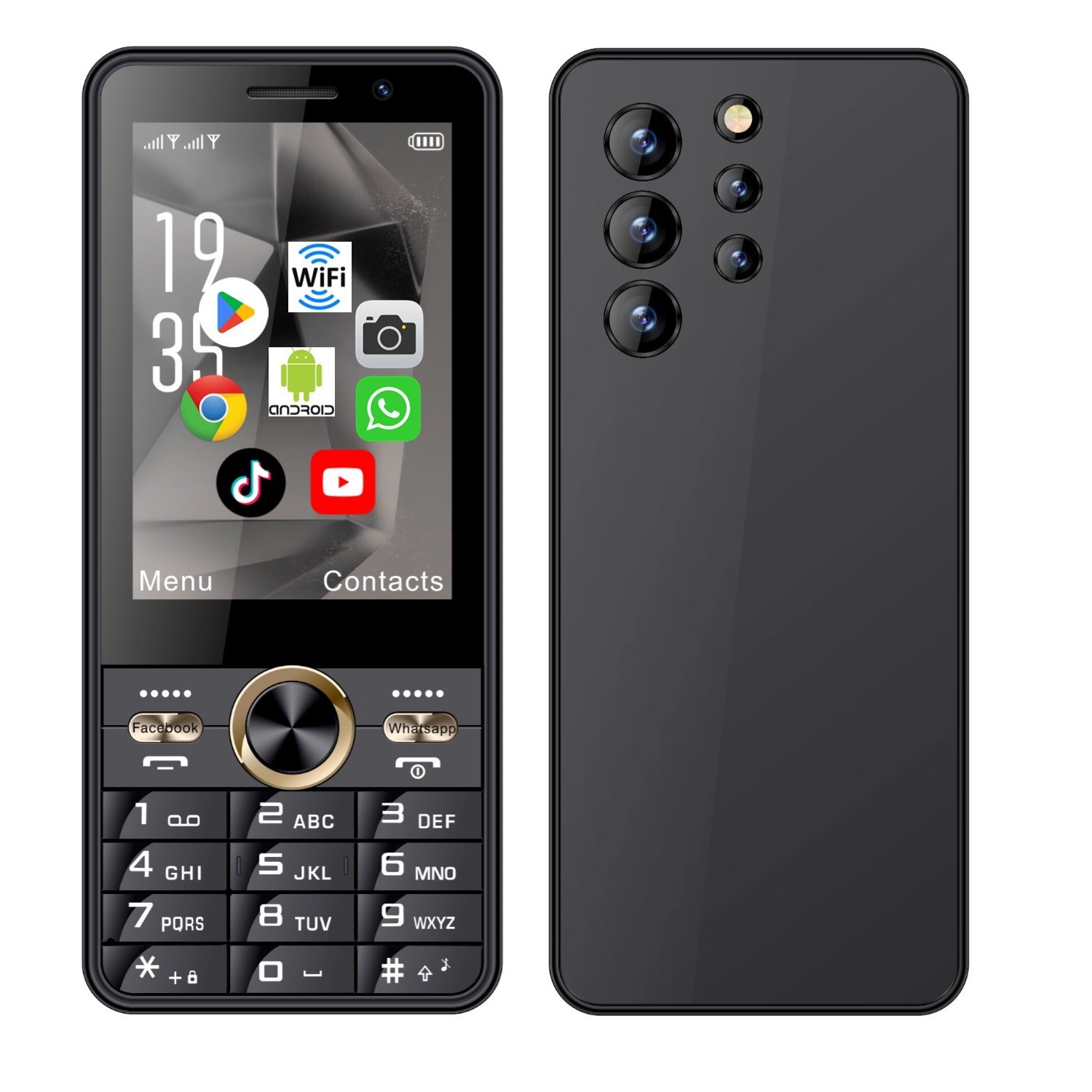 3.5Touchscreen Button Android Smartphone4G Universal Dual SIM2+16Large battery WIFI
