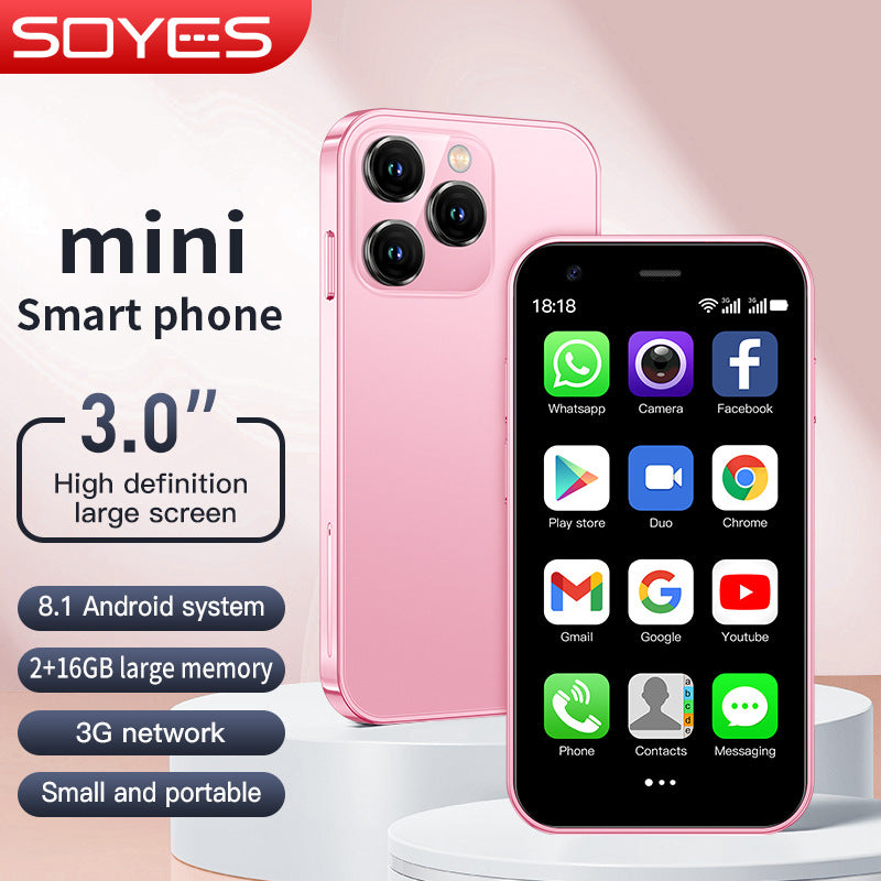 Hot Sale XS15 Mini Mobile Phone2+16G Ultra-small Pocket Android Smartphone Google Phone(Popular)