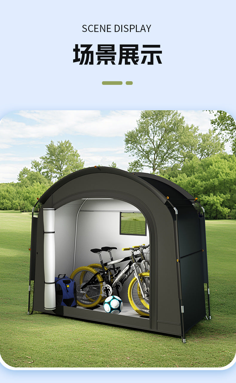 Bicycle Tent Outdoor Portable Waterproof Sunproof Dustproof Enlarged Bicycle Storage Tent