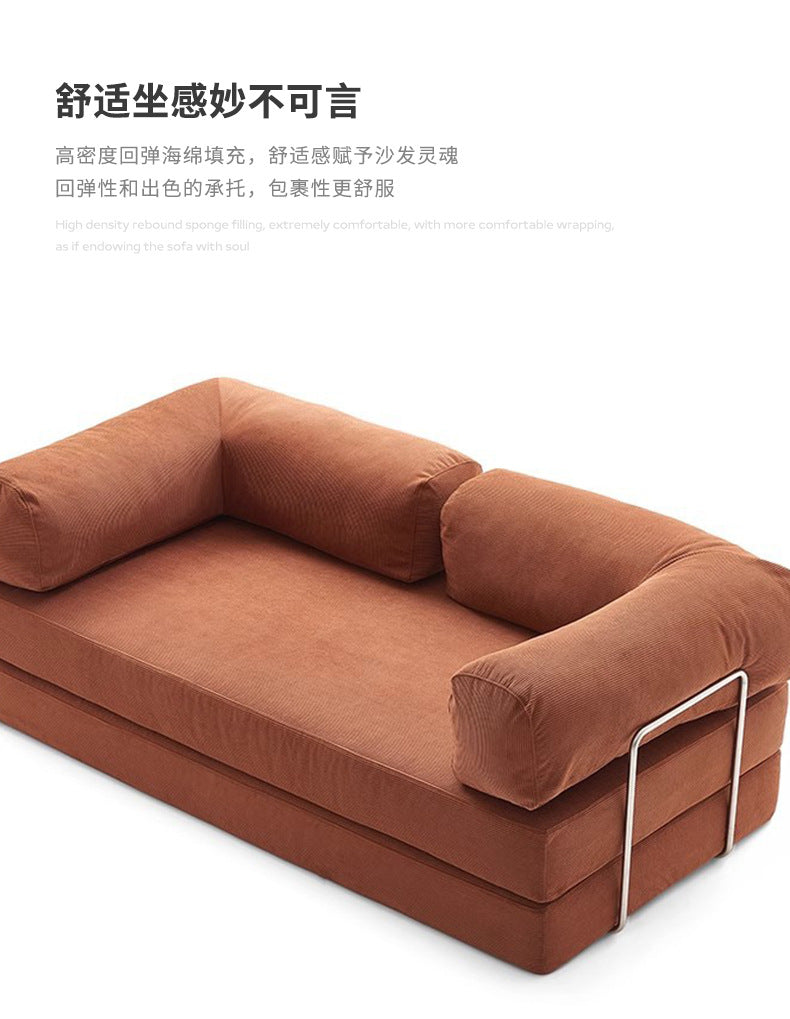 Compression Sofa Fully Detachable Washable Fabric Corduroy Modern Straight Row Sofa Lazy Compression Sofa Shipping and tax not included