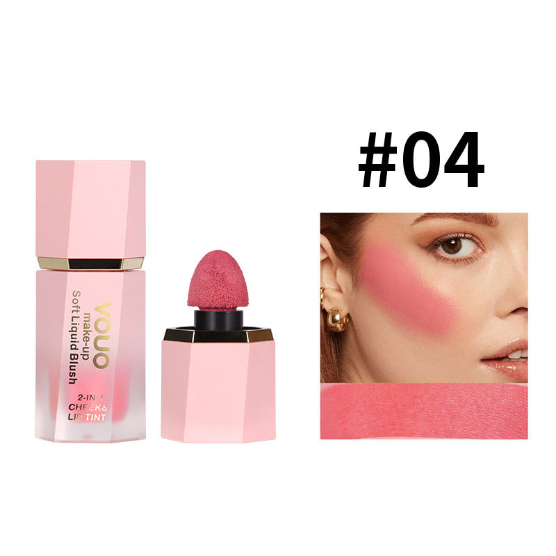 Liquid Lipstick Four-Piece Set Lip and Cheek Dual-Use Lip Glaze Matte Liquid Blush Set Daily Makeup