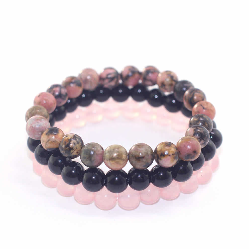 108Pink Quartz Bracelet Lotus Pendant Necklace Bracelet Buddhist Bead Necklace Factory Direct Sale