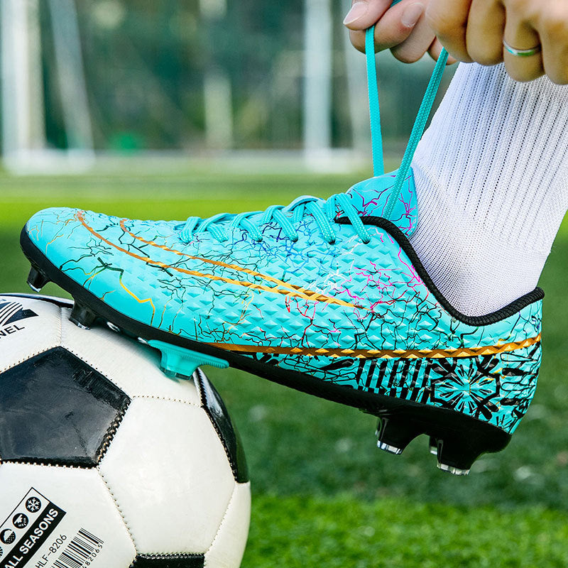 New professional football shoes for men and women AG Spike TF Broken Nail Youth Student Grassland Competition Training Shoes