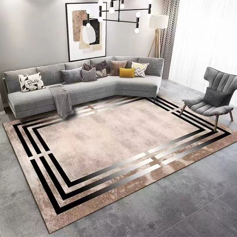 Wholesale Crystal Velvet Light Luxury Carpet Living Room Sofa Coffee Table Mat Modern Bedroom Carpet Home Full Carpet