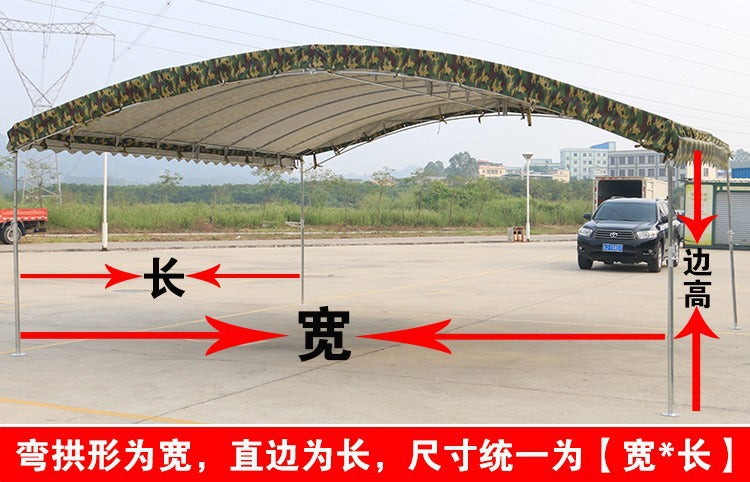 Outdoor Sunshade Shelter Sun Protection Waterproof Home Parking Shed Food Stall Rural Wedding Celebration Mobile Banquet Tent