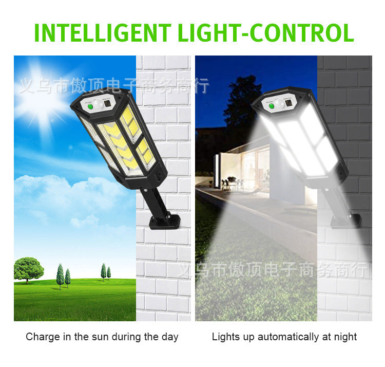 Step into the New Solar Light Outdoor Motion Sensor Light Waterproof Garden Light with Remote Control Garage Light LED Street Lamp