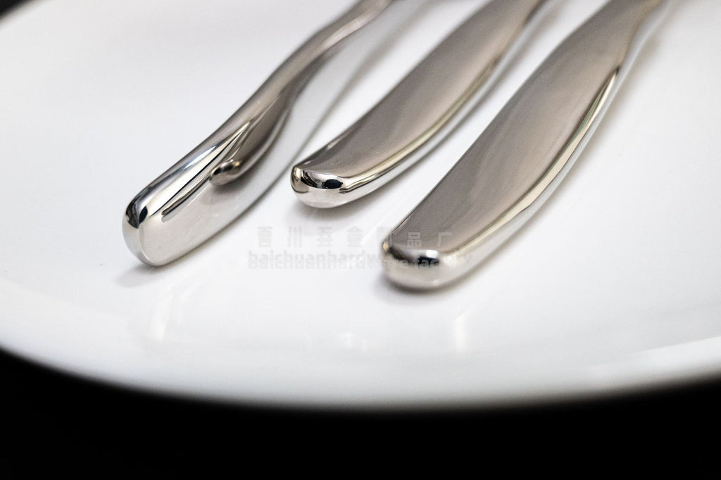 304Stainless Steel Knife Fork Spoon Thickened Tableware Western Hotel High-end Aesthetic Steak Knife Fork Spoon Forged Design