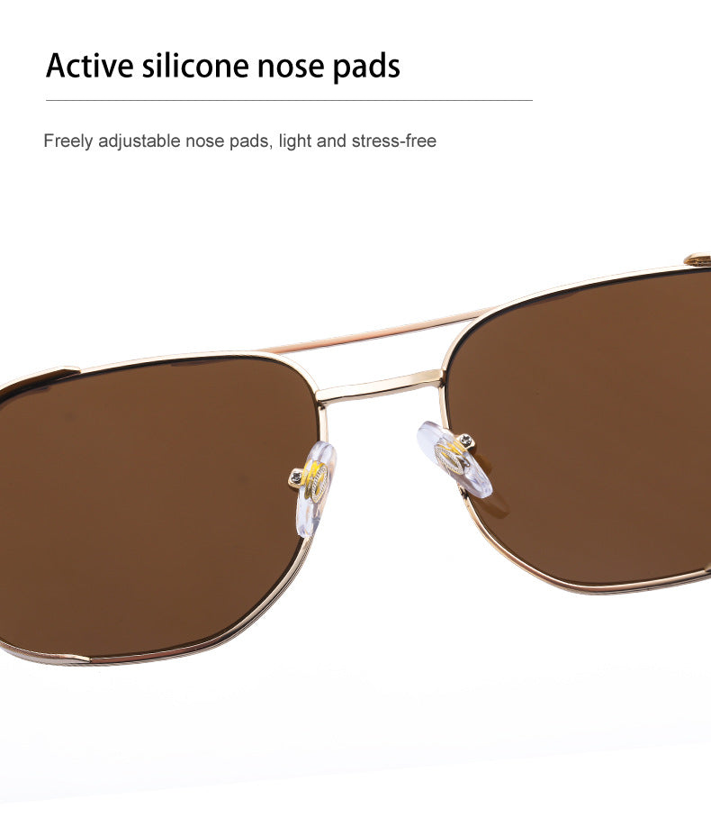 Men's Sunglasses Driving Fashion Internet Celebrity David Same Style Square Frame Sunglasses Men's Trendy Outdoor Hiking Glasses shades