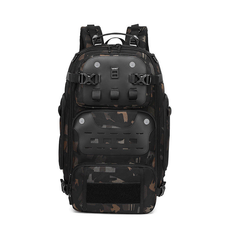 OZUKO Outdoor Tactical Backpack Large Capacity Waterproof Travel Bag Wear-Resistant MOLLE Hiking Backpack