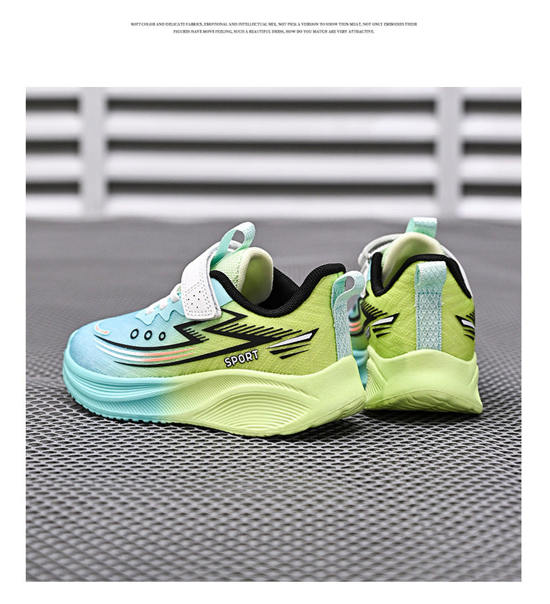 2025Spring New Children's Shoes for Big Kids Lightweight Breathable Boys' Sports Shoes Children's Casual Versatile Girls' Running Shoes