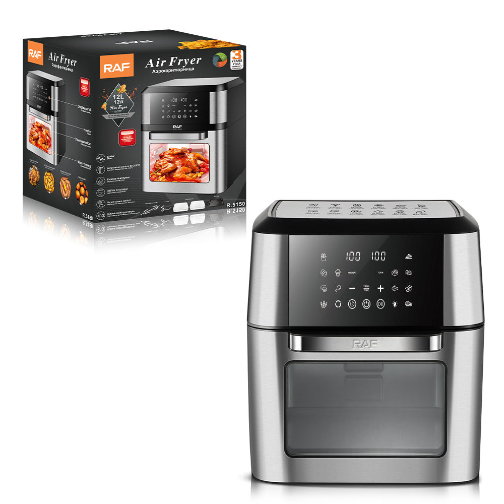 RAF European Standard Large Capacity Air Fryer12L Multifunctional Household Electric Deep Fryer with Visual Intelligent Touchscreen and Oil-Free