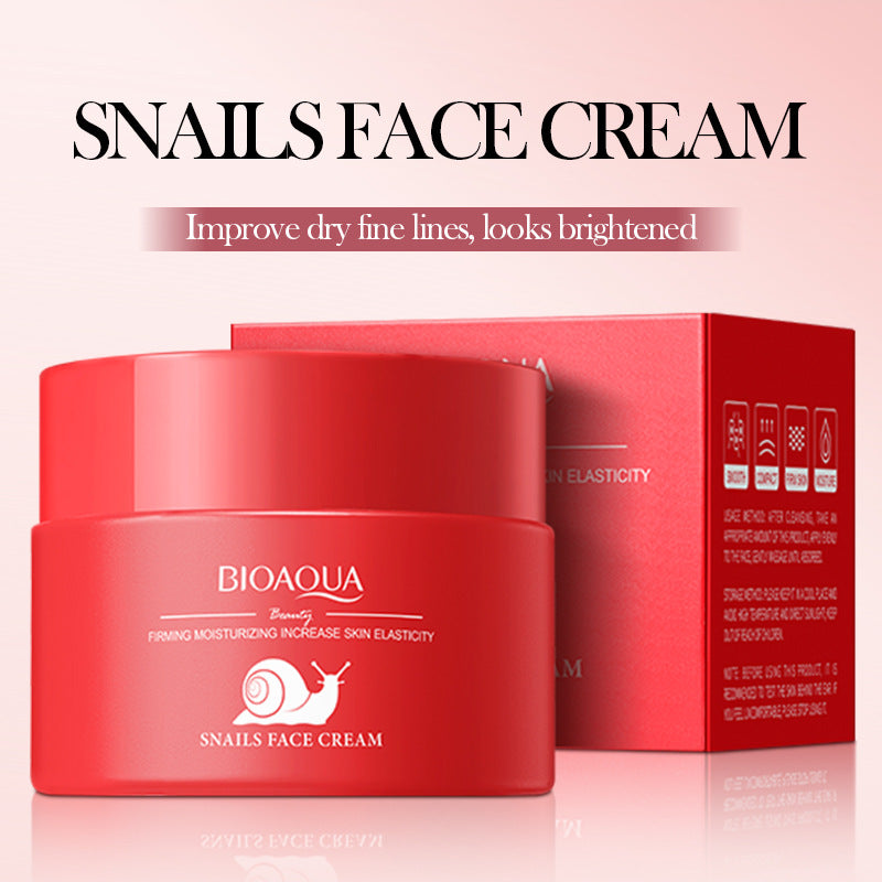 Snail Elasticity Cream BIOAOUA Firming, hydrating, moisturizing, and rejuvenating face cream for cross-border foreign trade wholesale