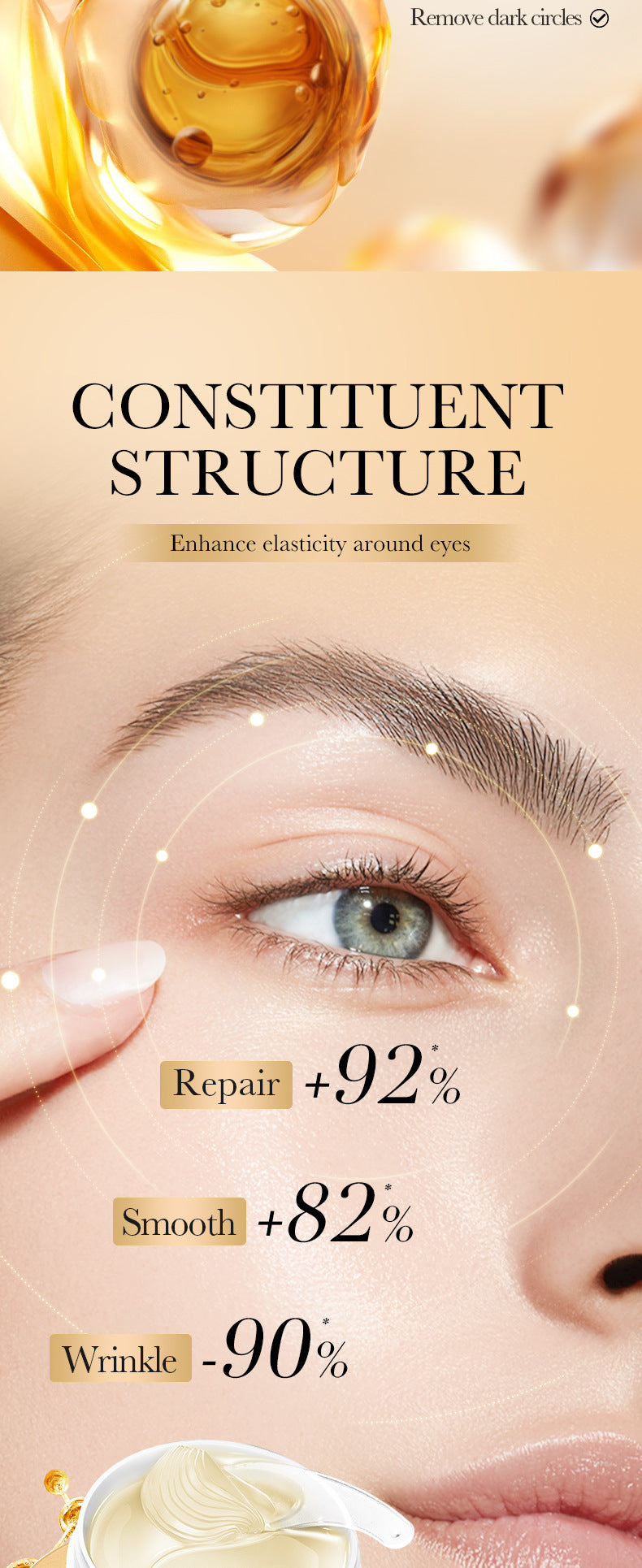 Full English Collagen Anti-Wrinkle Firming Eye Mask SADOER Hydrating and moisturizing eye mask patch  foreign trade wholesale