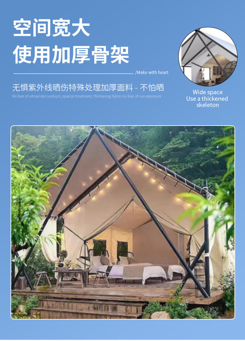 Manufacturer's New Model Homestay Hotel Tent Nomadic Tent Room Internet Celebrity Resort Outdoor Camping Hotel Tent