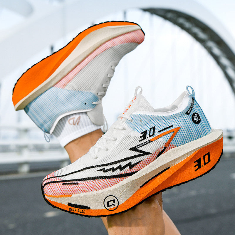 Summer New Hollow Breathable Lightweight Casual Sports Shoes with Super Soft Sole Carbon Plate Cushioning and Rebound for Fitness and Running