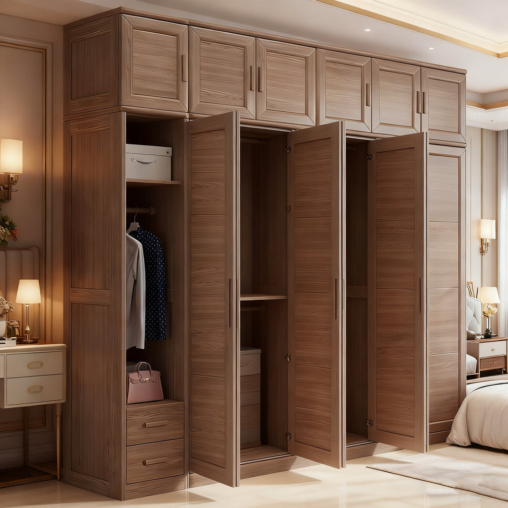 Custom Aluminum Alloy Wardrobe Honeycomb Welding Board Home Bedroom Integrated Assembly Storage Cabinet Large Wardrobe