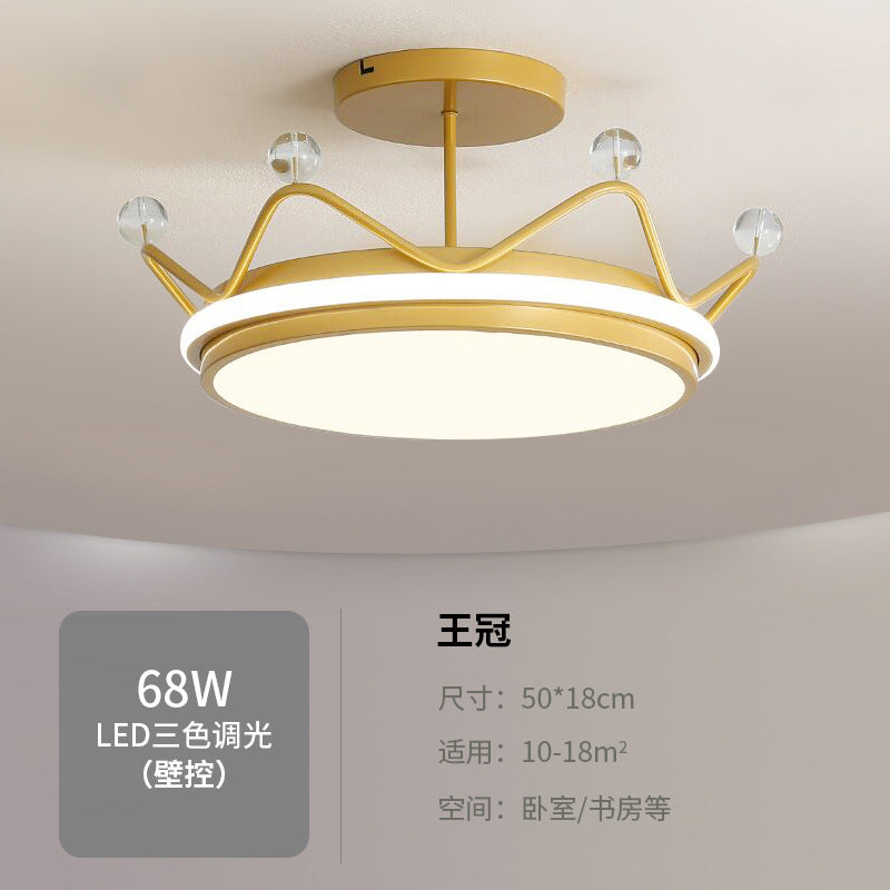 Children's Room Bedroom Lamp Boys Girls Pink Creative Cartoon Ceiling Lamp Cozy Romantic Room Lamp Master Bedroom Lamp