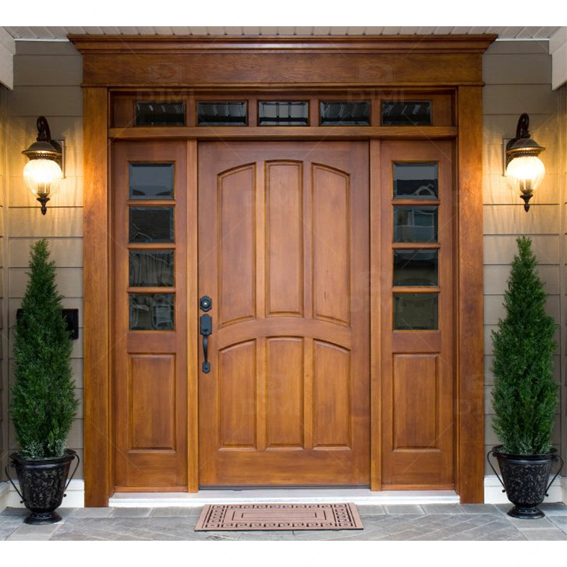 Villa Main Teak Solid Wood Main Door Designs Photo Main Wooden Double With Glass Design Entry Front Exterior Door