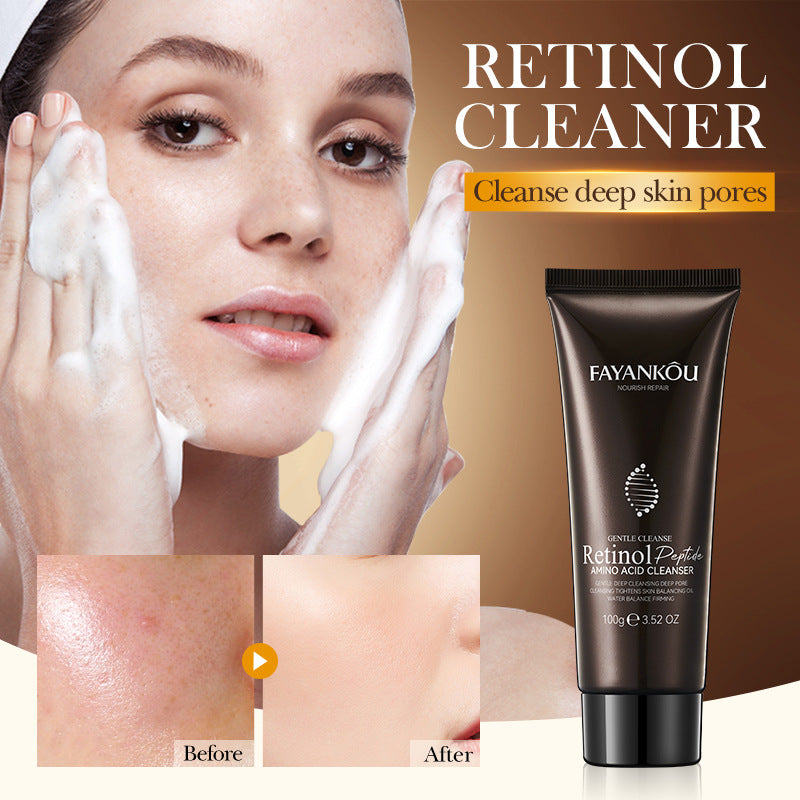 Full English Retinol Peptide Skincare Series  FAYANKOU Amino Acid Facial Cleanser  Wholesale