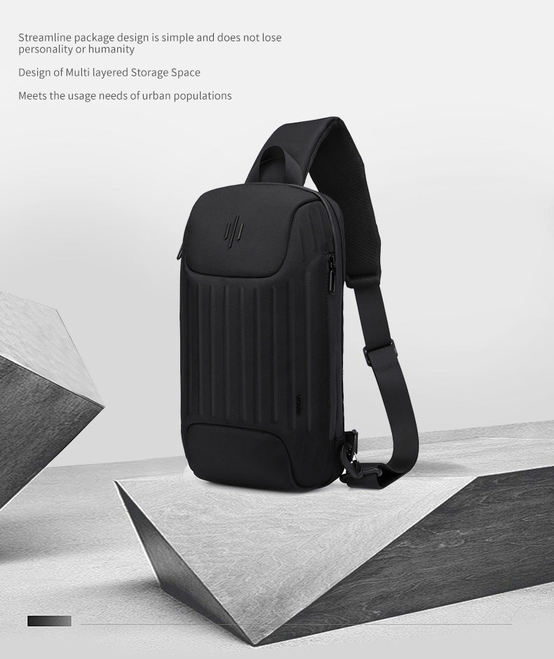 ozuko New Men's Chest Bag Casual Versatile Crossbody Bag Waterproof Anti-theft Men's Bag Crossbody Bag High-end Feel