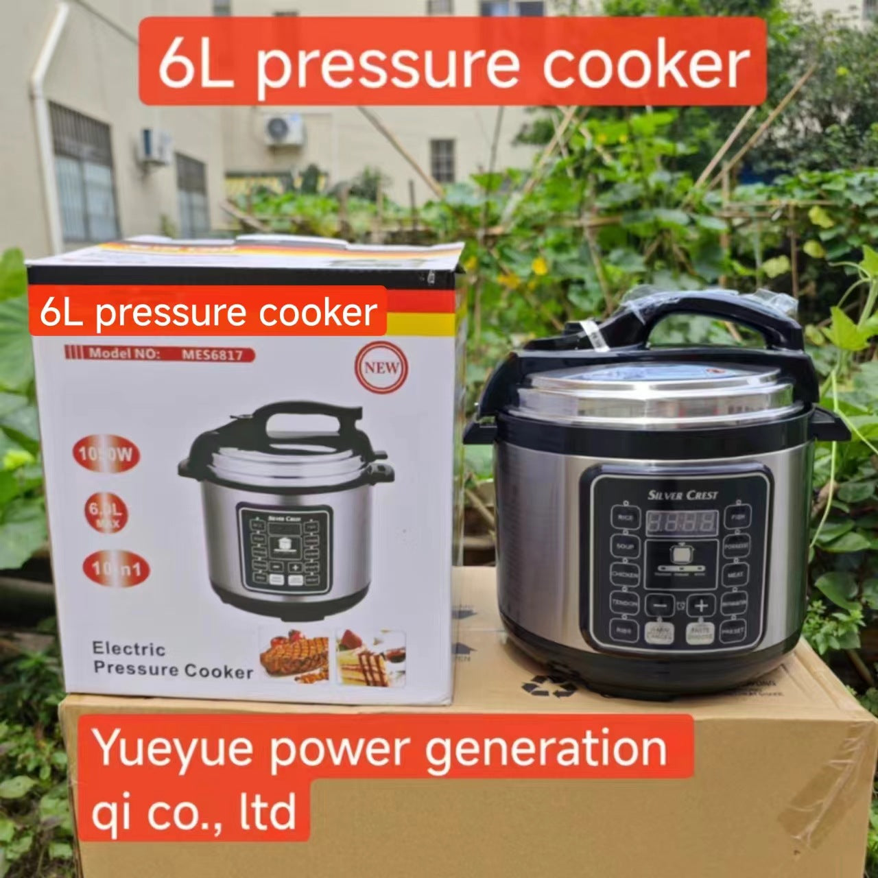 Export6Multifunctional Smart English Pressure Cooker Rice Cooker High Pressure Cooker Voltage Cooker Smart Rice Cooker