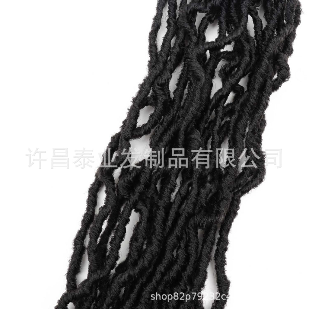 African Wig Synthetic Braids Earthworm Curly Braids African Dreadlocks NU Locs Crochet Dreadlocks Soft Locs