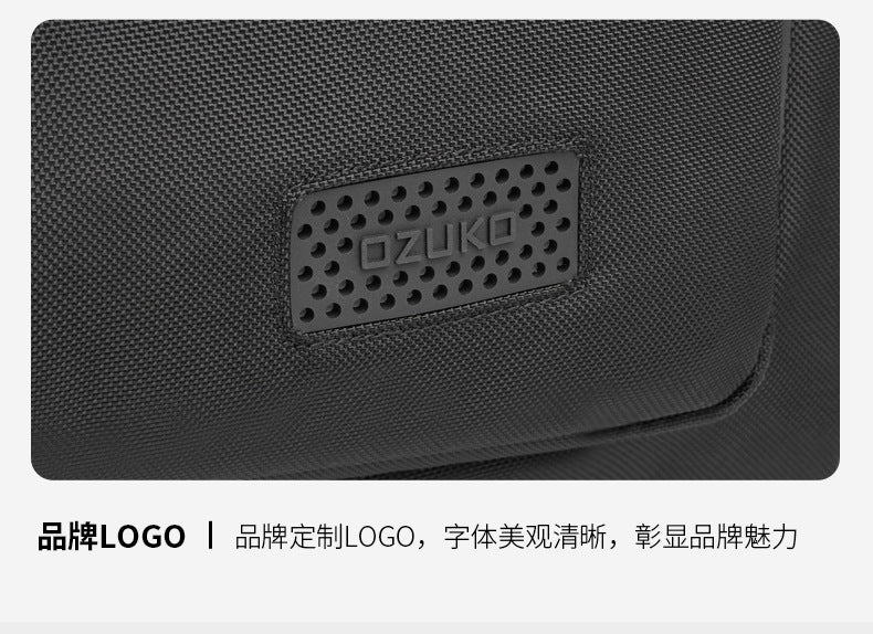 OZUKO Travel Bag Fitness Handbag Large Capacity Dry Wet Separation Can Be Inserted Into The Trolley Short Distance Business Trip Sports Men's Bag