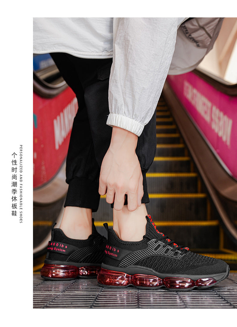 Men's Shoes New Large Size Breathable Mesh Shoes Men's Trendy Casual Versatile Thick-Soled Sneakers Fashion Dad Shoes