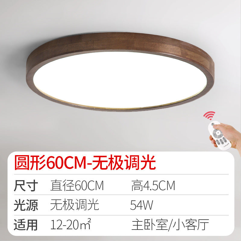 Log led Ceiling Lamp Living Room Balcony Tatami Wabi-Sabi Style Japanese Style Wood Art Corridor Nordic round bedroom