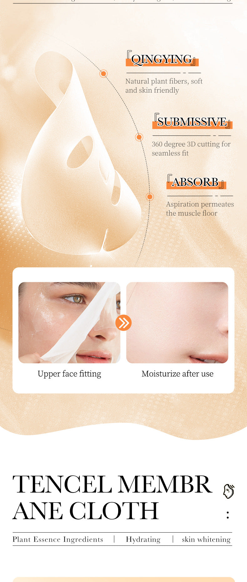 Papaya Mask25g BIOAOUA Vitamin C Moisturizing and Hydrating Tablets for Cross-Border Wholesale