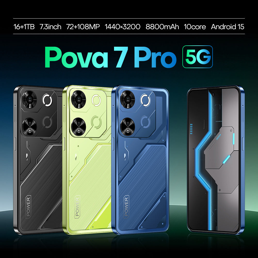 New Hot Pova7 Pro7.3Inch16+1T Android All-in-One Smartphone