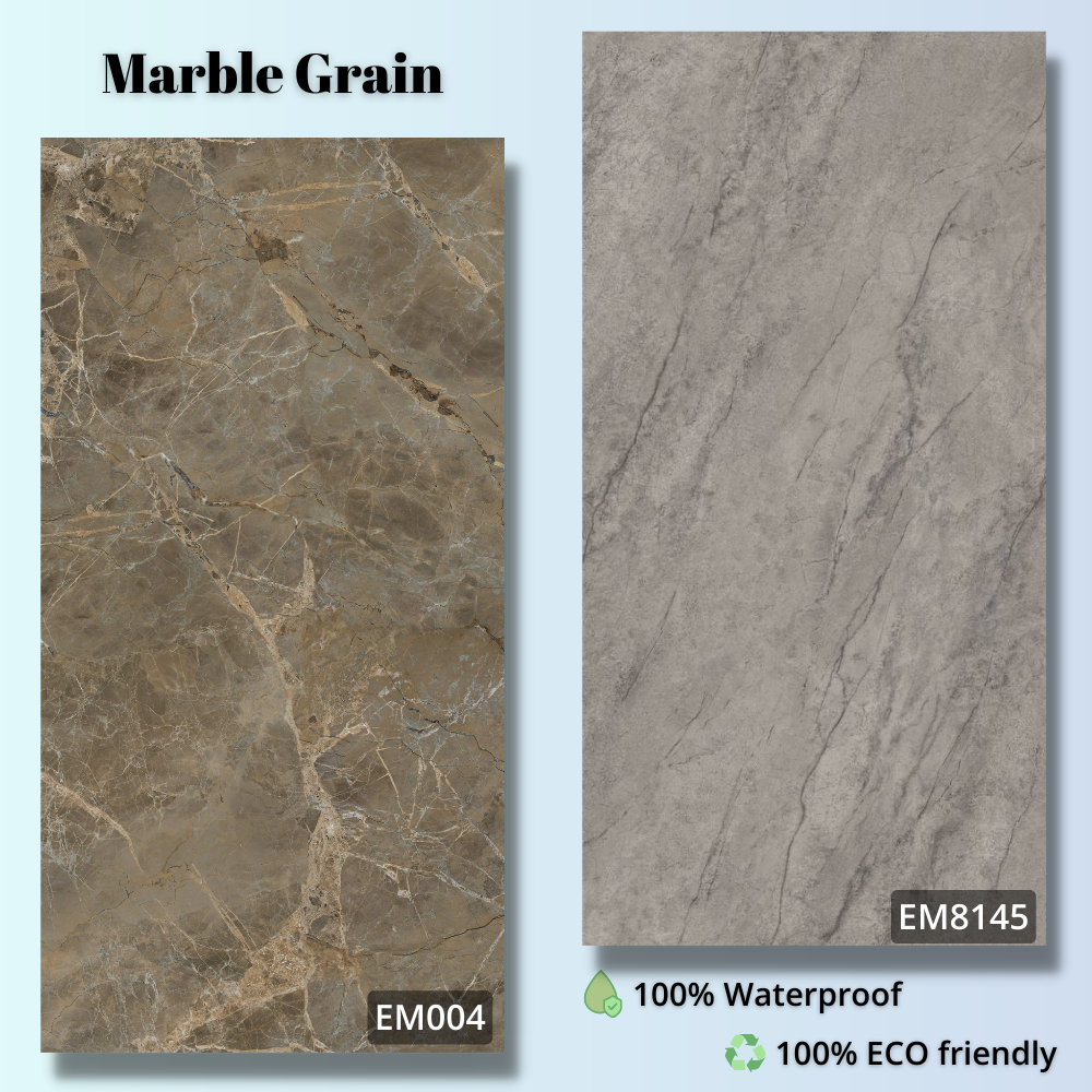 Waterproof Luxury Gloss Finish Uv-coated Coated Uv Spc Wall Panel