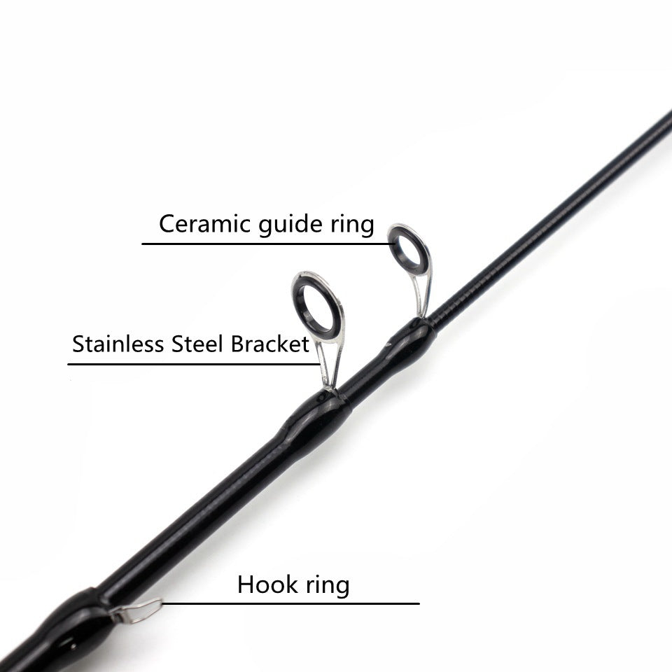 Portable Telescopic Lure Rod ul European and American Style Carbon Fiber Short Section Fishing Rod with Cork Handle