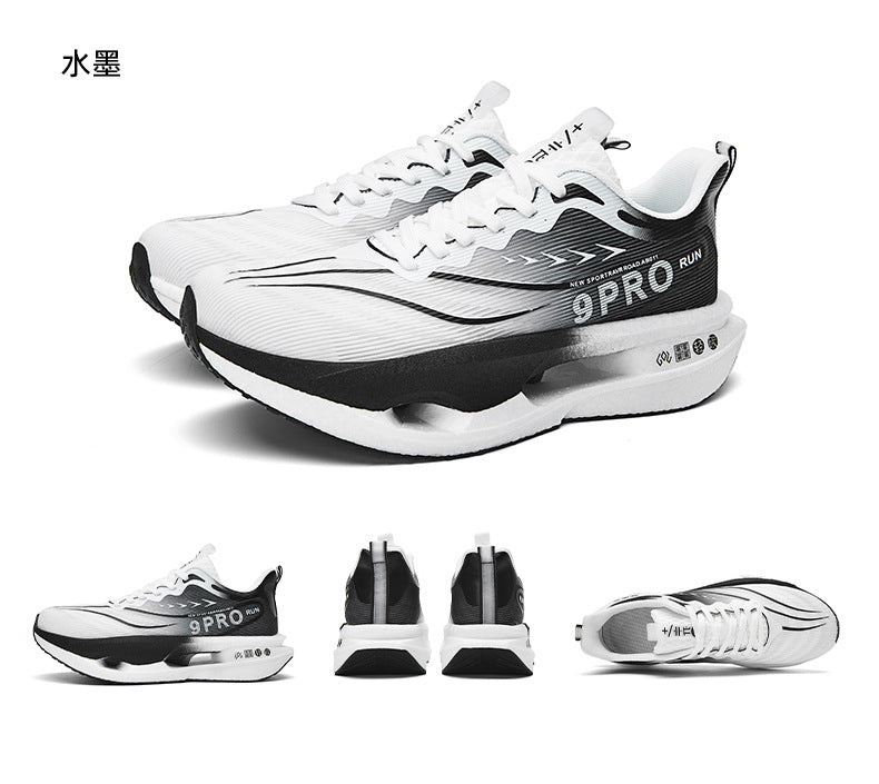 Summer Red Rabbit9PRO New Popcorn Carbon Plate Hollow Running Shoes Breathable Jacquard Comfortable Casual Sports Shoes