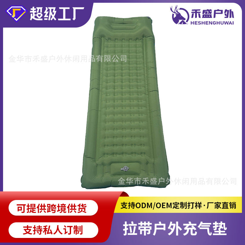 Inflatable Mattress Outdoor Automatic Hiking Camping Tent Moisture-Proof Mat Single Thick Home Sleeping Pad Air Mattress Bed