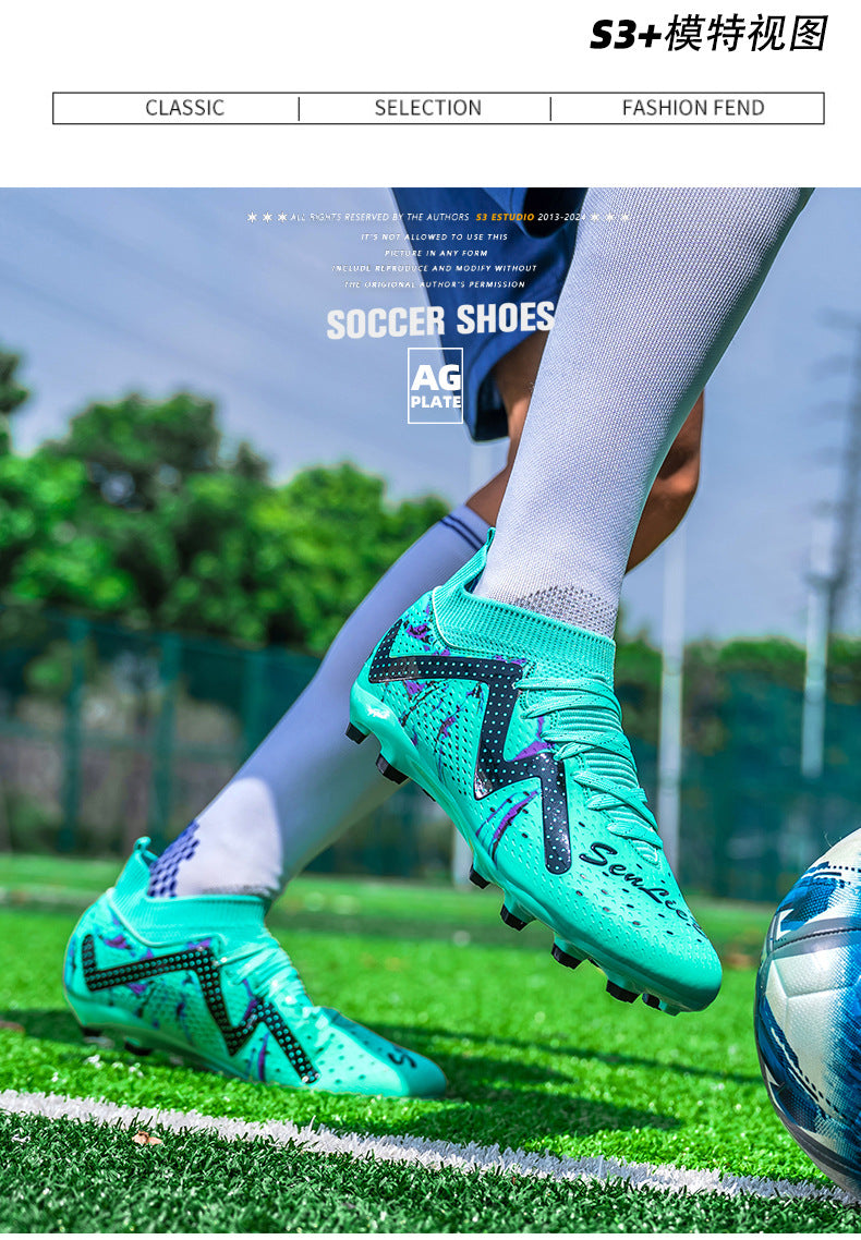 Men's Soccer Shoes Children's Cleats tf Professional training shoes for adult students, wholesale soccer shoes