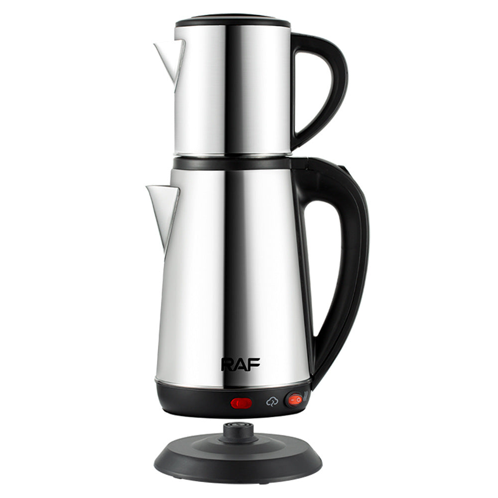 RAF European Standard Stainless Steel 0.8+1.8L Multifunctional Electric Kettle Automatic Large Capacity Multifunctional Kettle