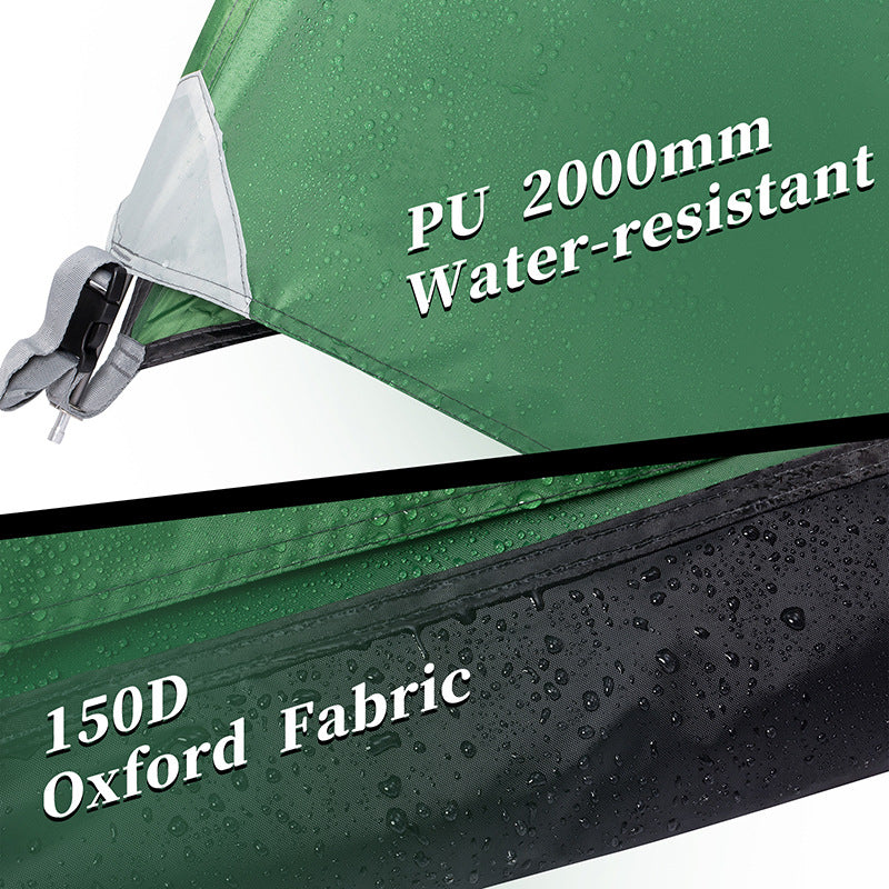 Camping Tent Double Layer Tent Sun Protection Outdoor Tent Rainproof Hiking Tent Canopy Two-in-One