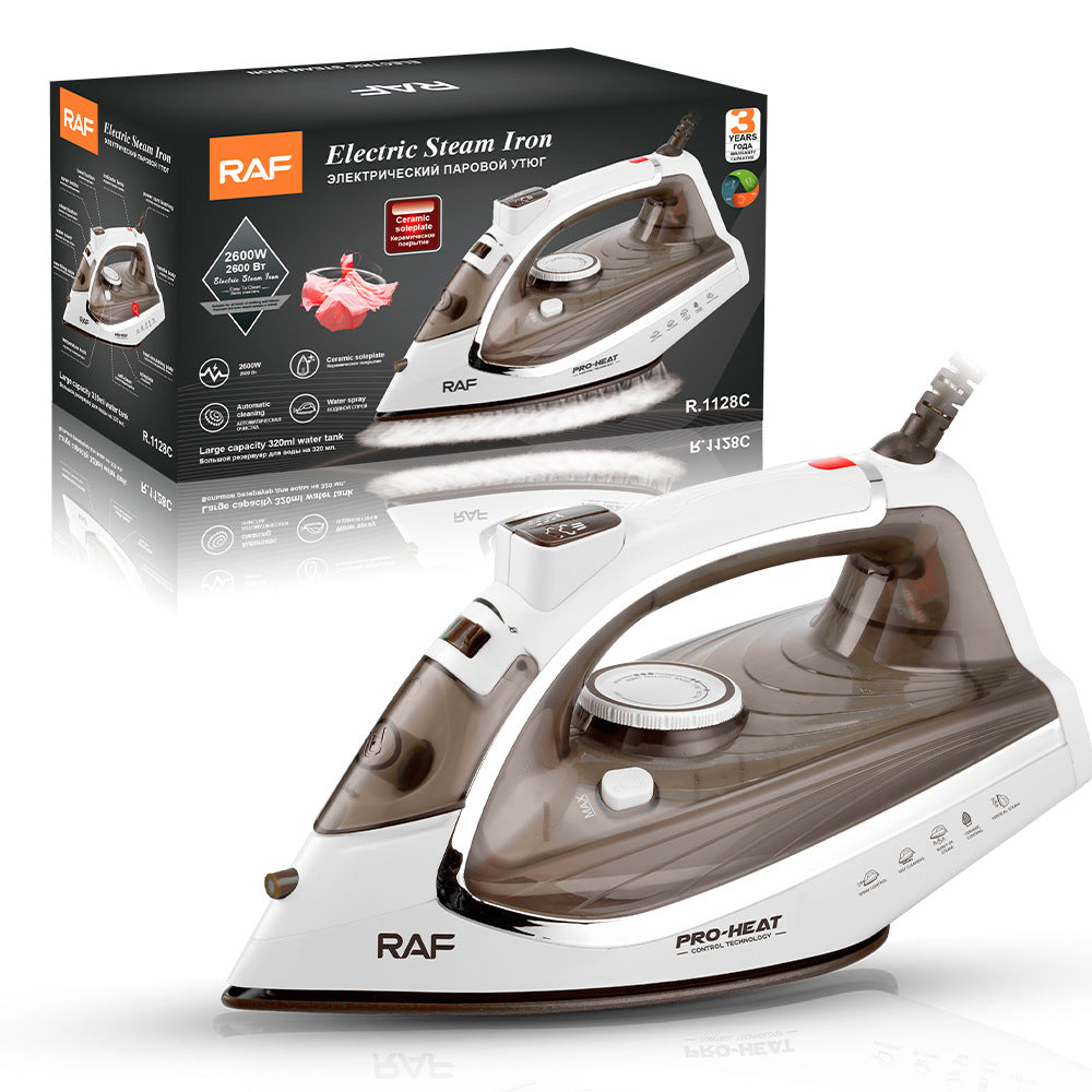 RAF European Standard Electric Iron Steam Household Electric Iron Handheld Portable Ironing Machine Multi-Function Three-Speed