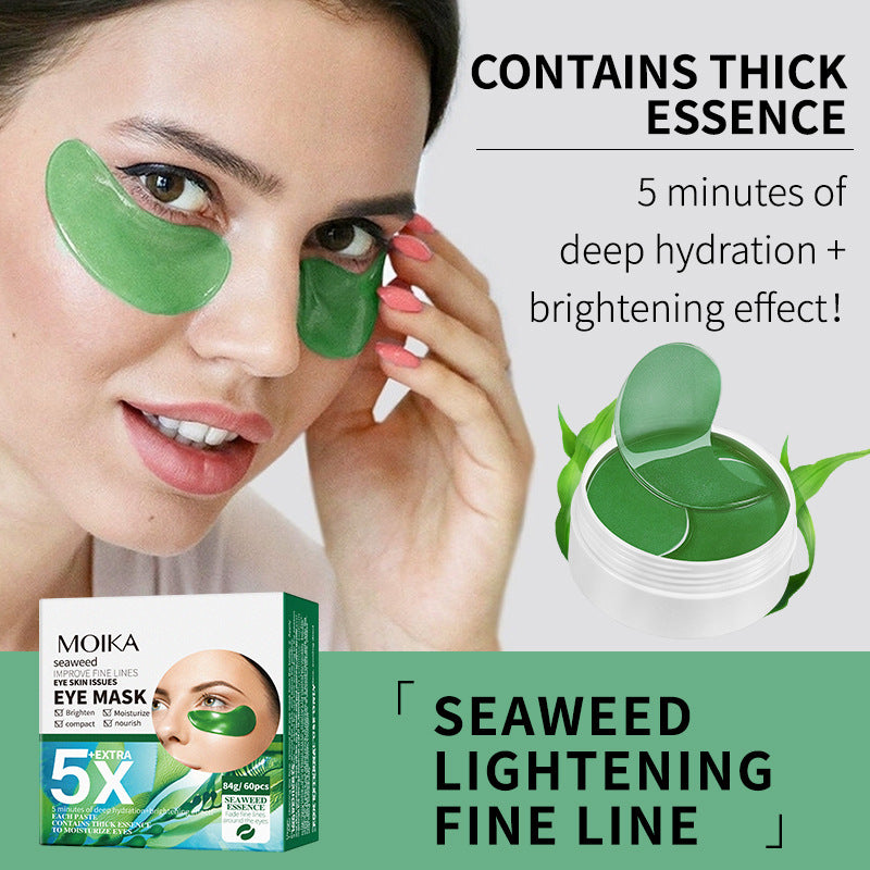 MOIKA Full Seaweed Fine Line Reducing Eye Mask Wholesale Eye Care Export Firming Boswellic Acid Anti-Wrinkle
