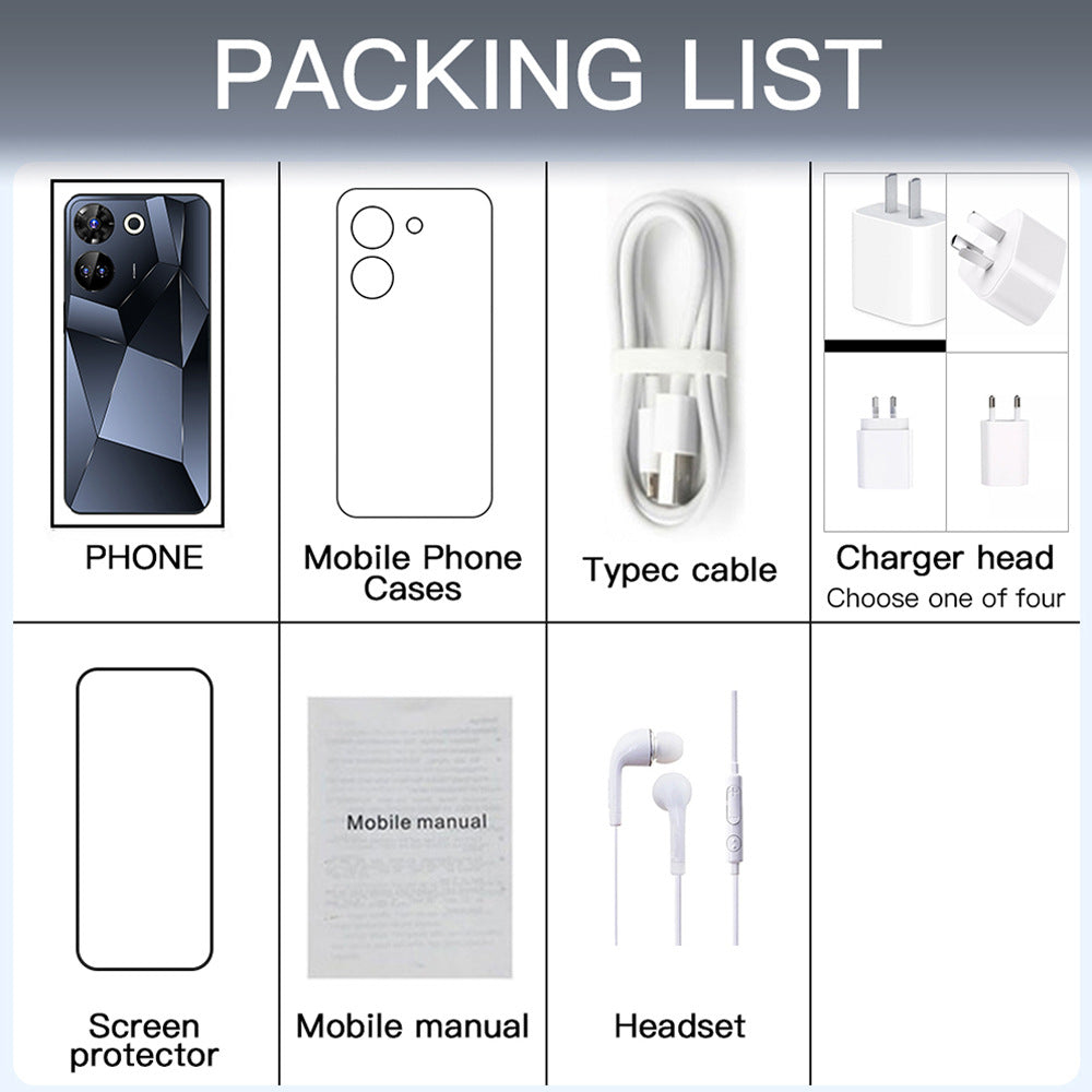 Brand new mobile version European and American version16+1T C20Pro 7.3Ultra-long life battery