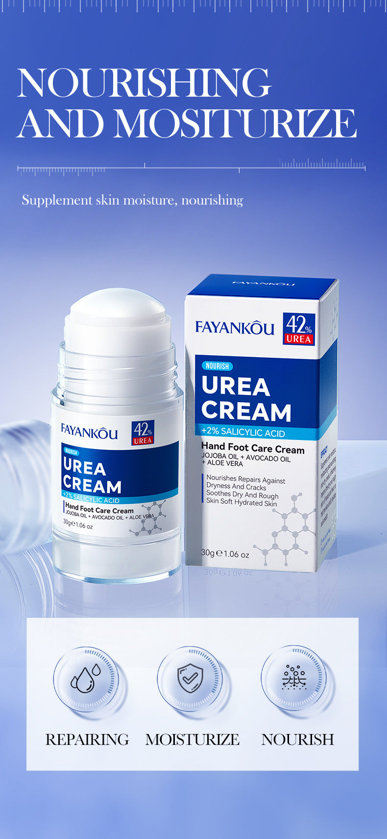 Urea Hand and Foot Care Cream FAYANKOU Moisturizing and Hydrating Hand Cream Cross-Border Wholesale