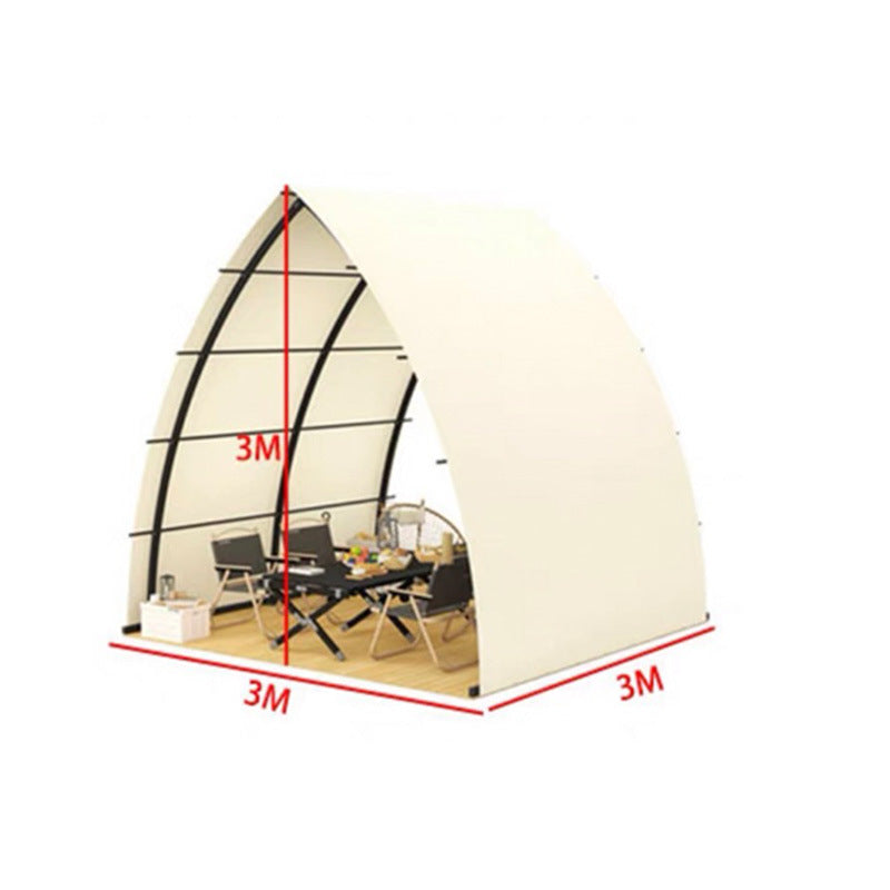 Outdoor Small Sailboat Tent Indoor and Outdoor Internet Celebrity Dining BBQ Tent Small Waterproof Windproof Beach Camping Tent